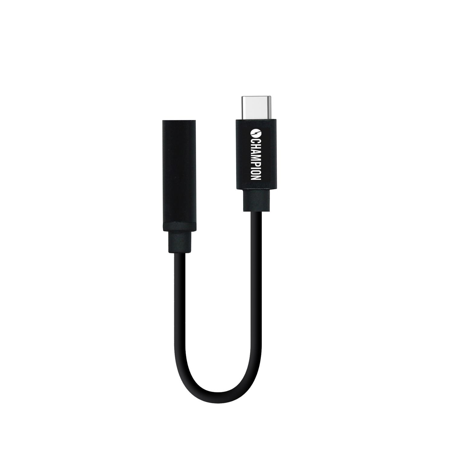 USB-C til 3.5mm-adapter, Sort