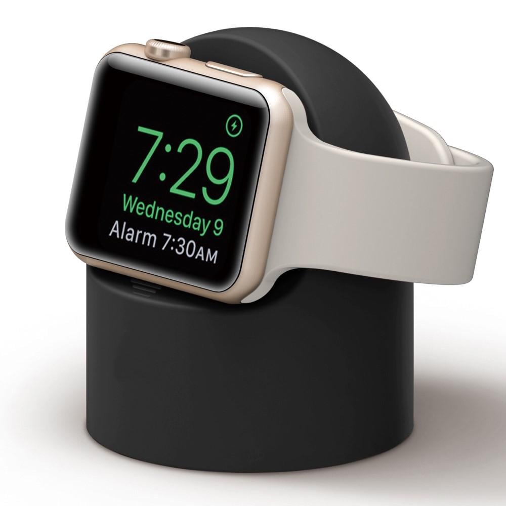 Apple Watch Opladningsstander i silikone, Sort