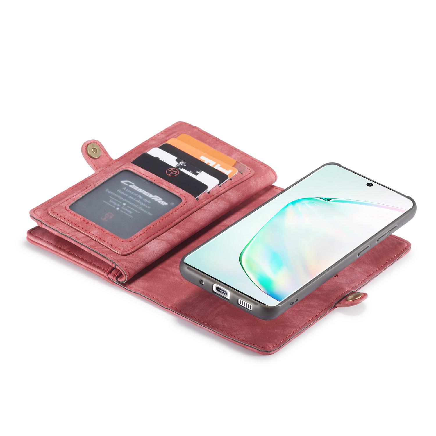 Samsung Galaxy S20 Rummeligt pungetui med mange kortholdere, Rød
