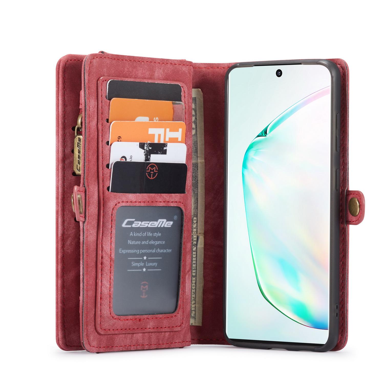 Samsung Galaxy S20 Rummeligt pungetui med mange kortholdere, Rød