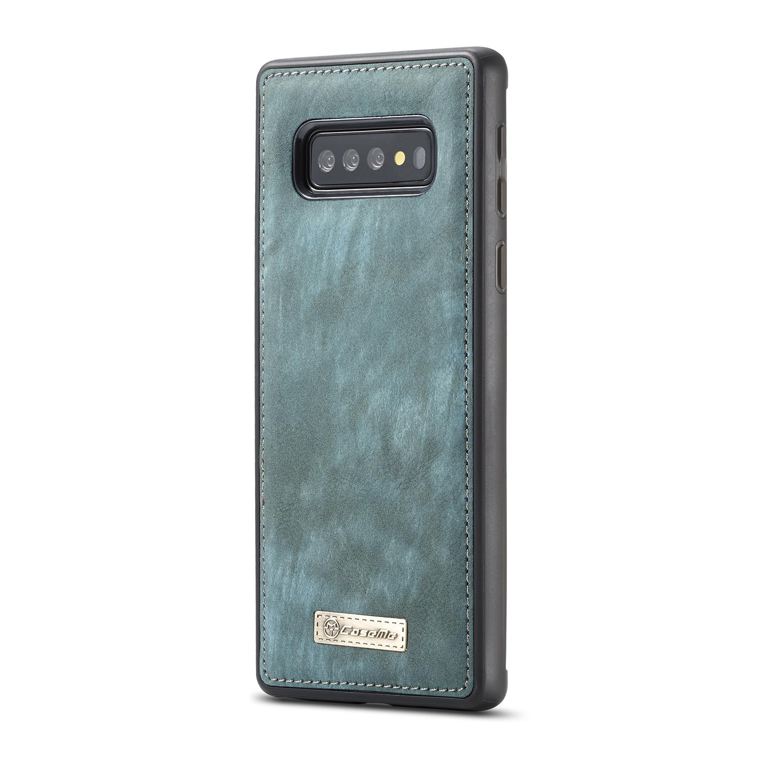 Samsung Galaxy S10 Rummeligt pungetui med mange kortholdere, Blå