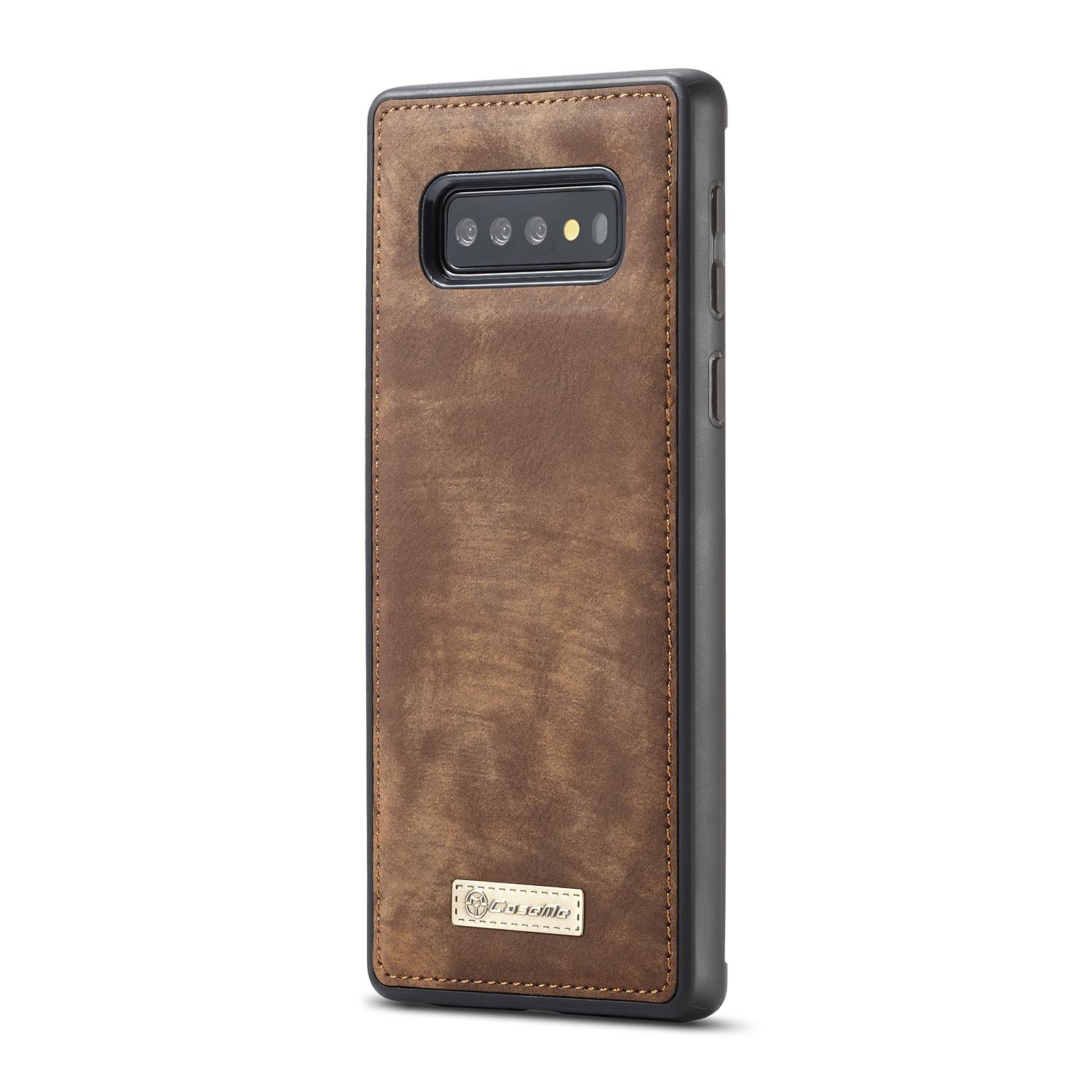 Samsung Galaxy S10 Rummeligt pungetui med mange kortholdere, Brun