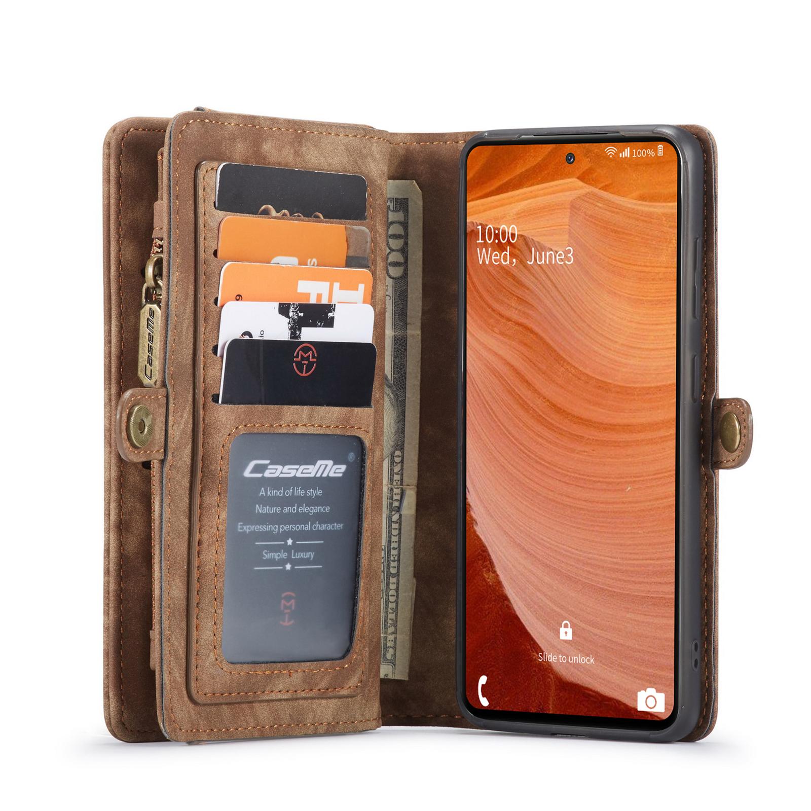 Samsung Galaxy S20 FE Rummeligt pungetui med mange kortholdere, Brun