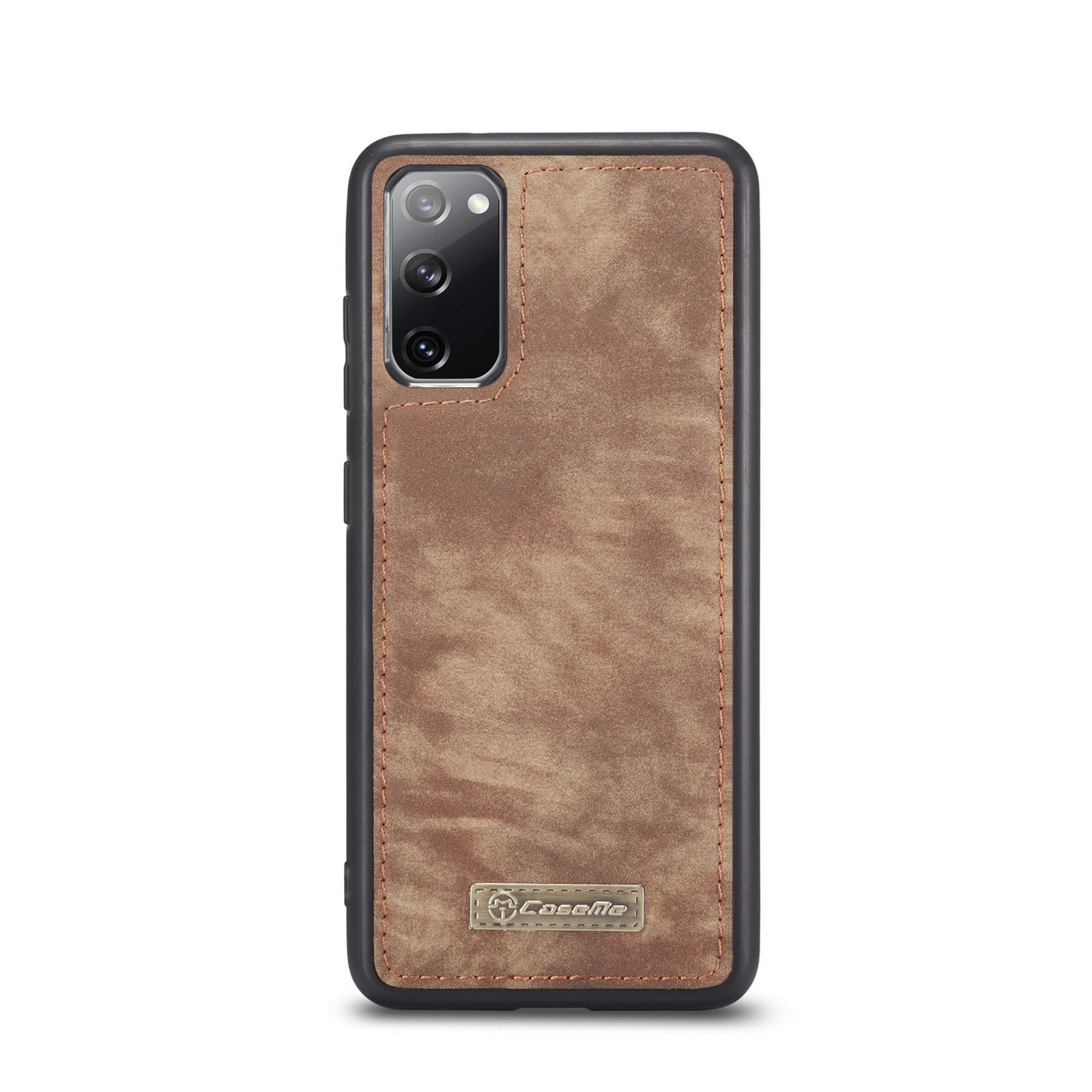 Samsung Galaxy S20 FE Rummeligt pungetui med mange kortholdere, Brun