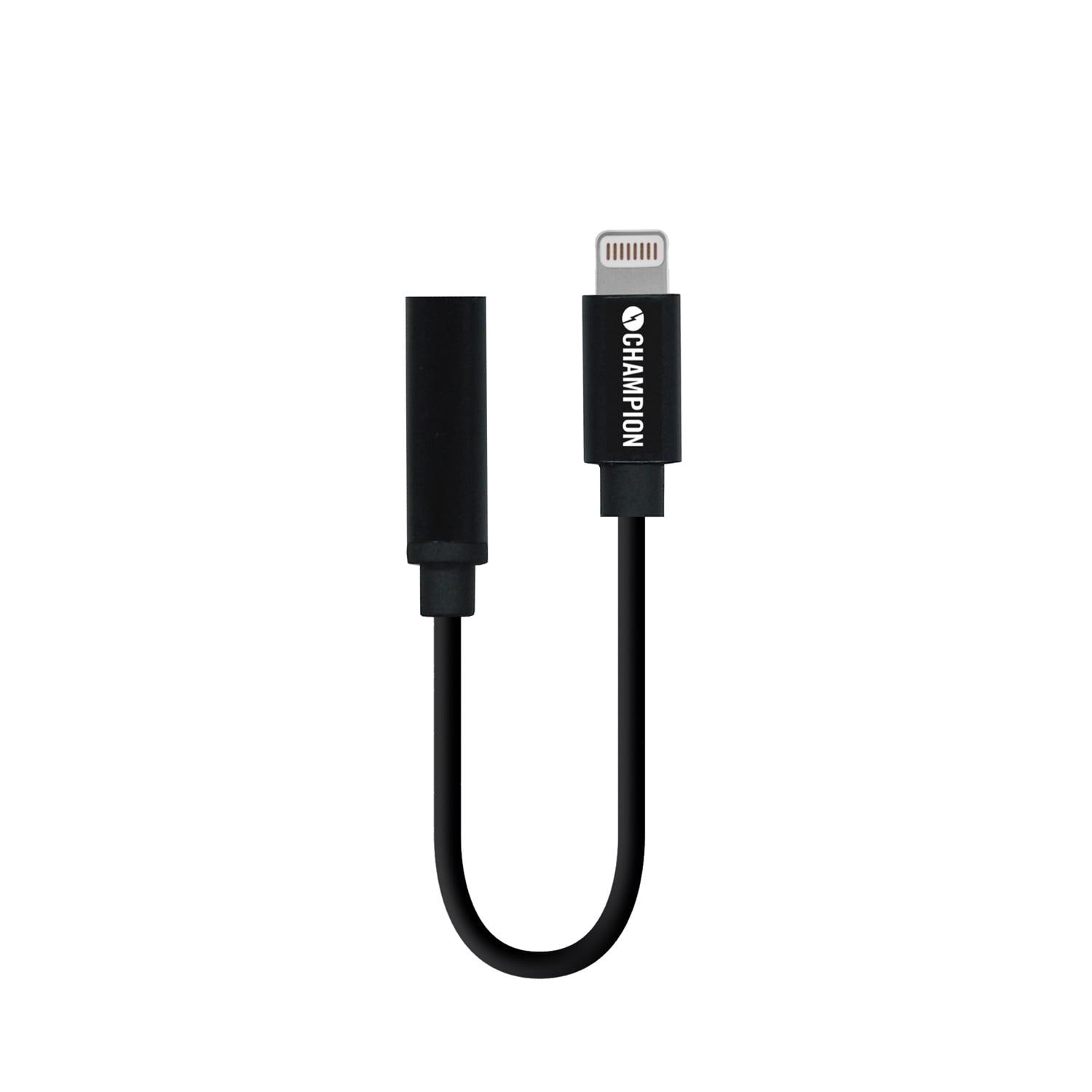 Lightning  til 3.5mm-adapter, Sort