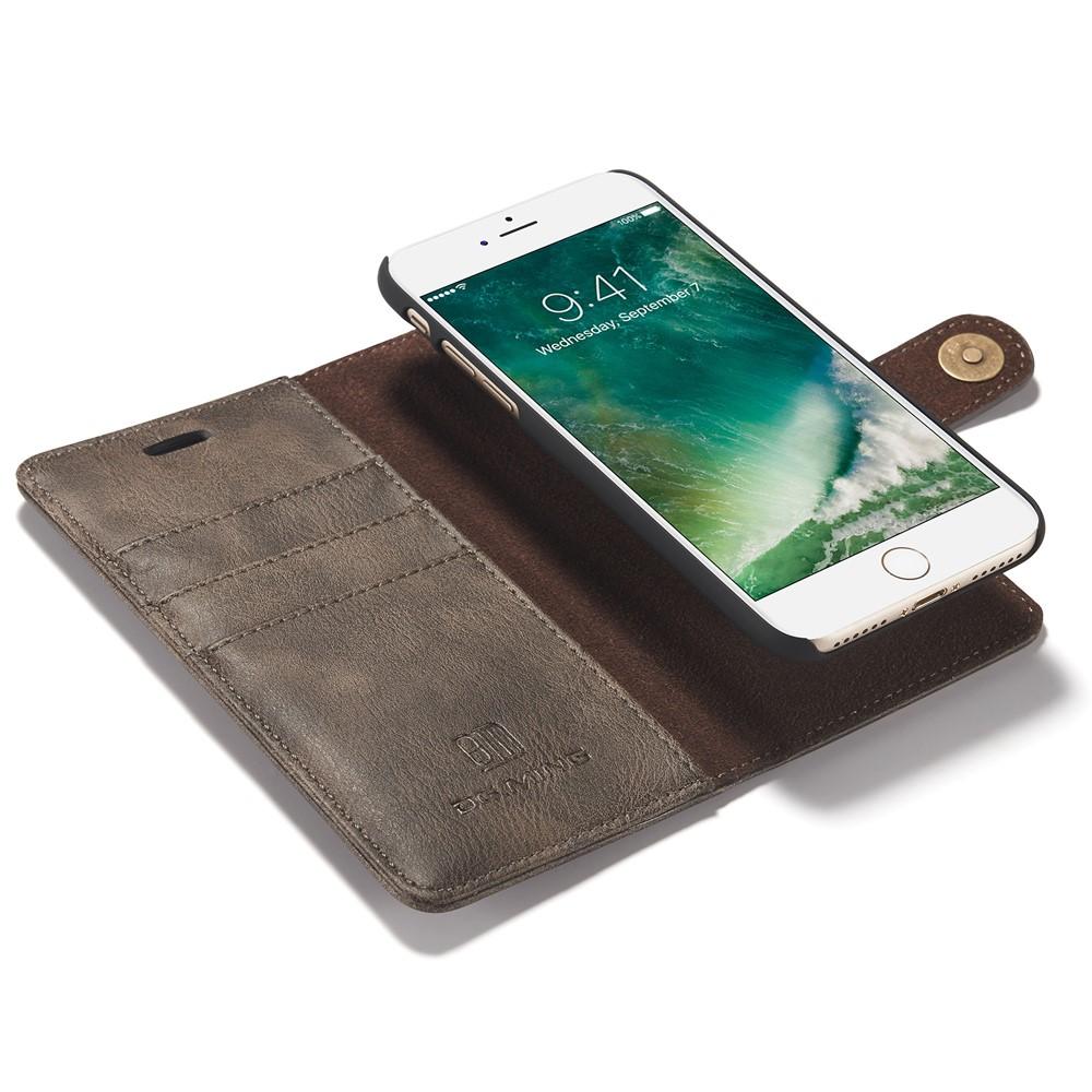 iPhone SE 2022 Pungetui med aftageligt cover, Brown