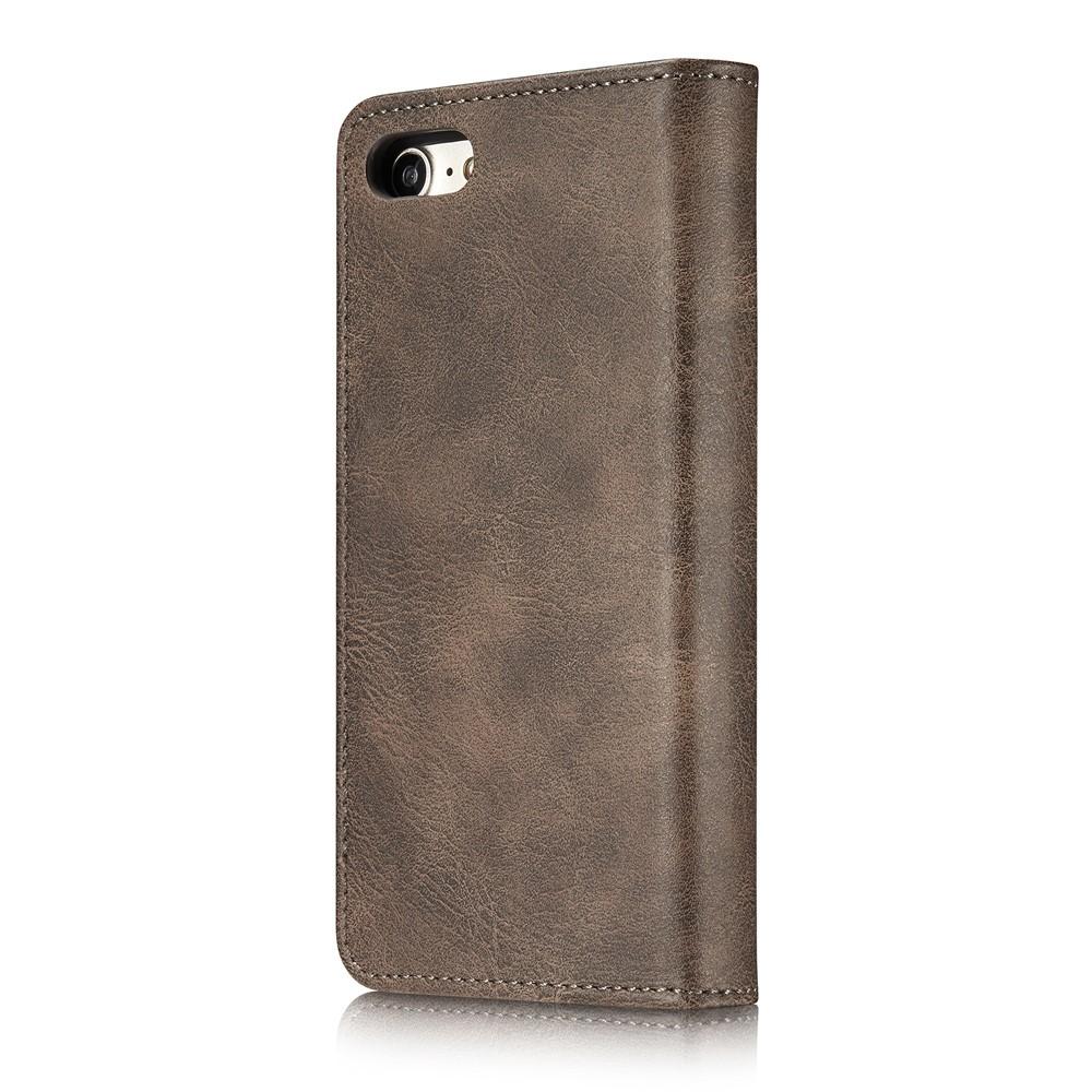 iPhone SE 2022 Pungetui med aftageligt cover, Brown