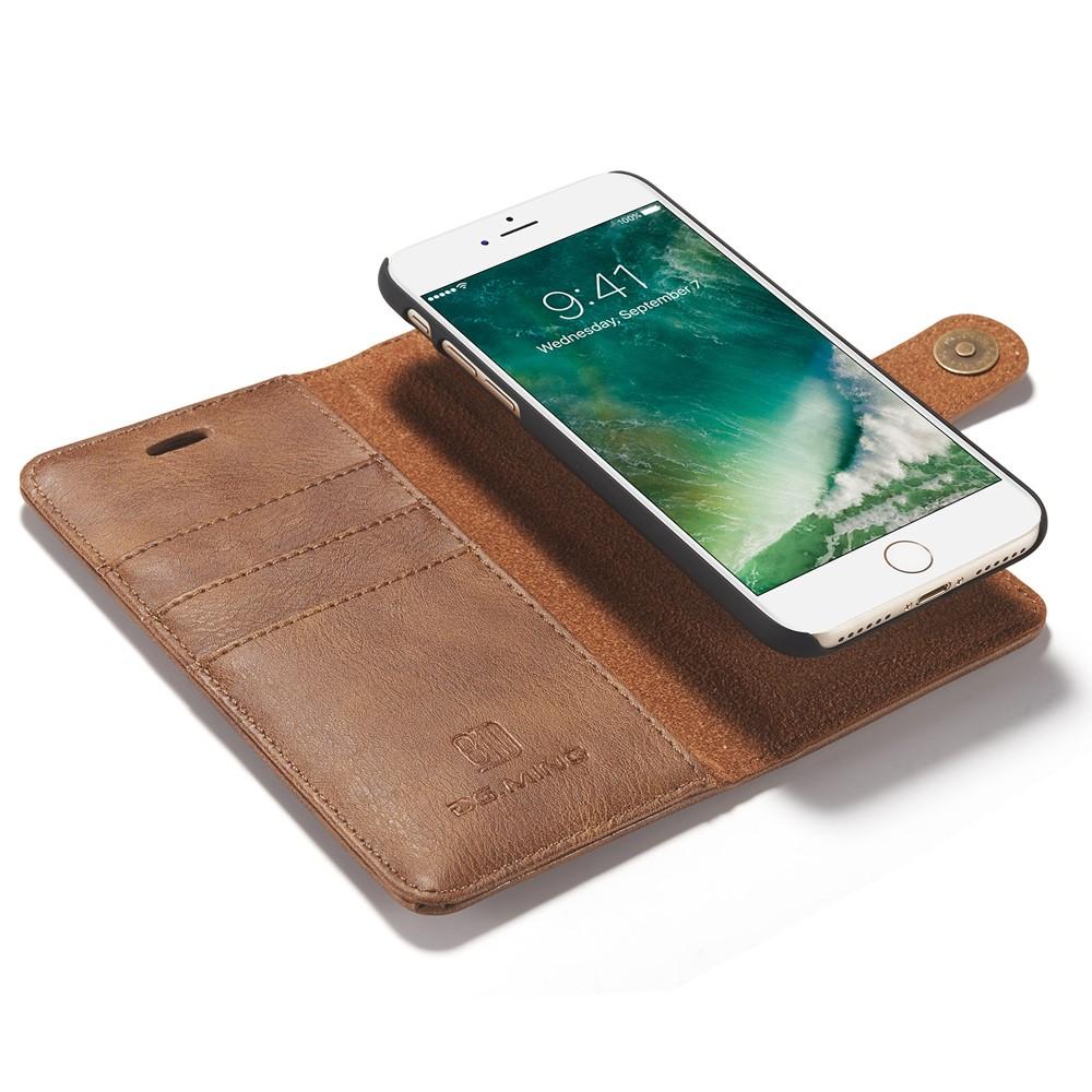 iPhone SE 2022 Pungetui med aftageligt cover, Cognac