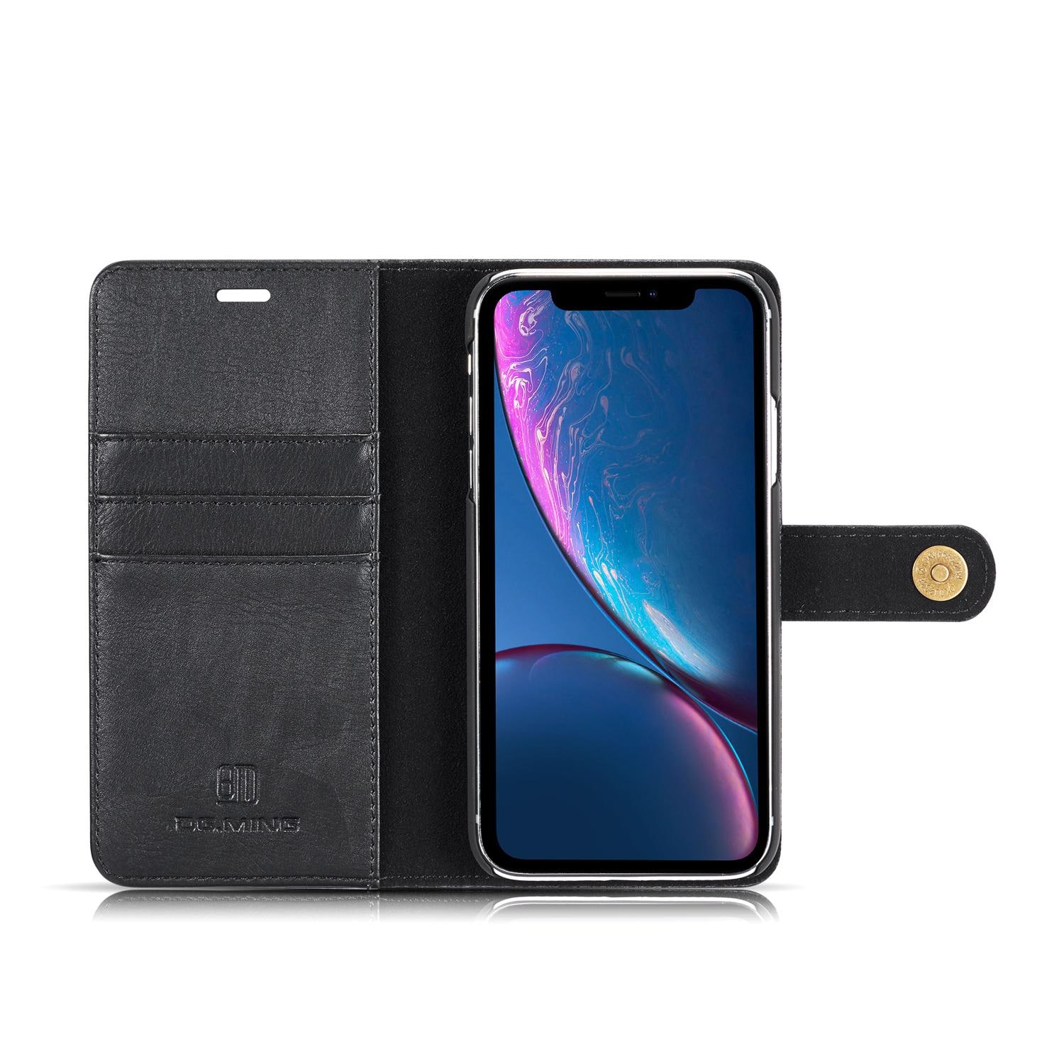 iPhone Xr Pungetui med aftageligt cover, Black