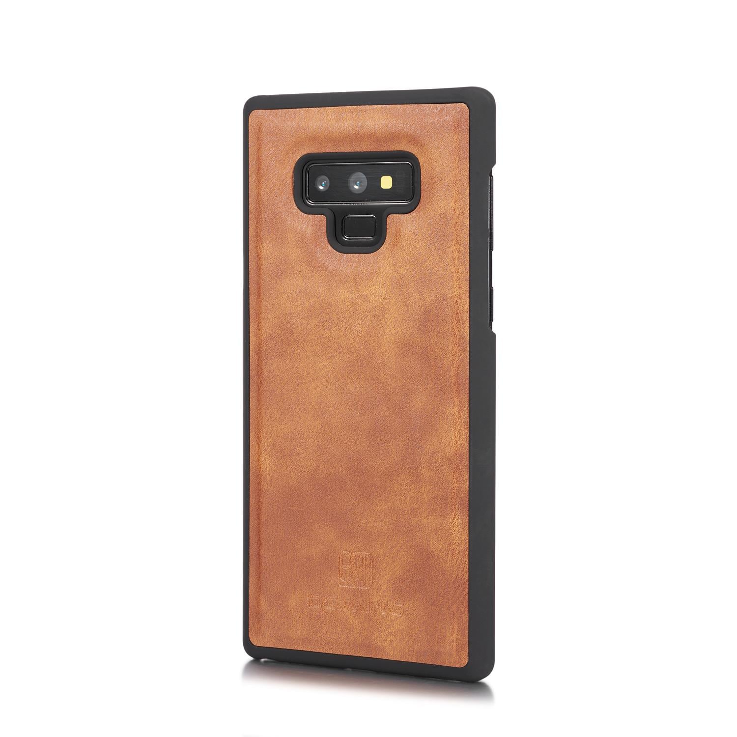 Samsung Galaxy Note 9 Pungetui med aftageligt cover, Cognac
