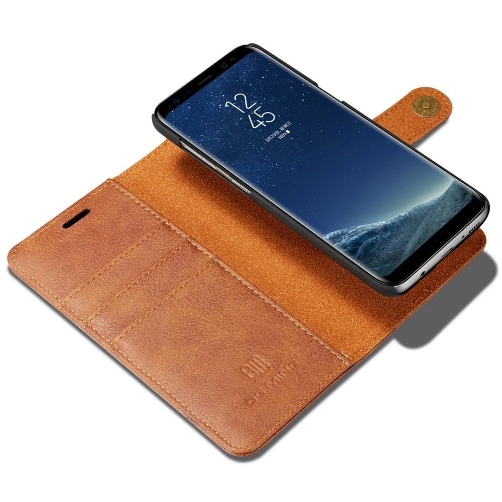 Samsung Galaxy S8 Pungetui med aftageligt cover, Cognac