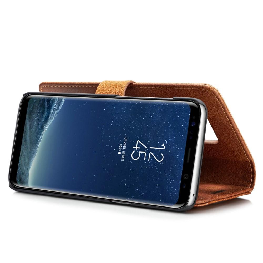 Samsung Galaxy S8 Pungetui med aftageligt cover, Cognac