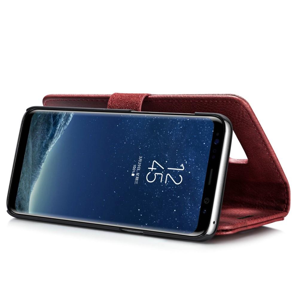 Samsung Galaxy S8 Pungetui med aftageligt cover, Red