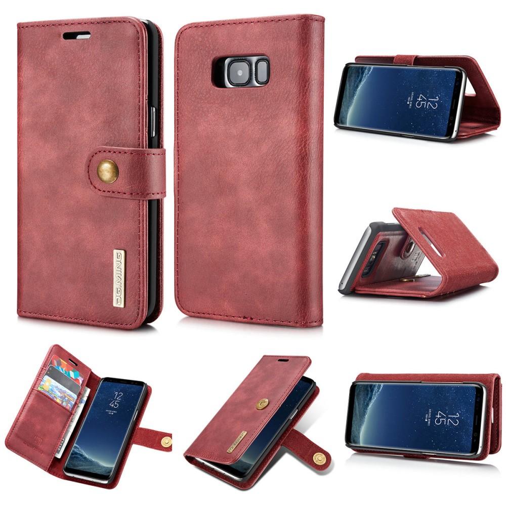 Samsung Galaxy S8 Pungetui med aftageligt cover, Red