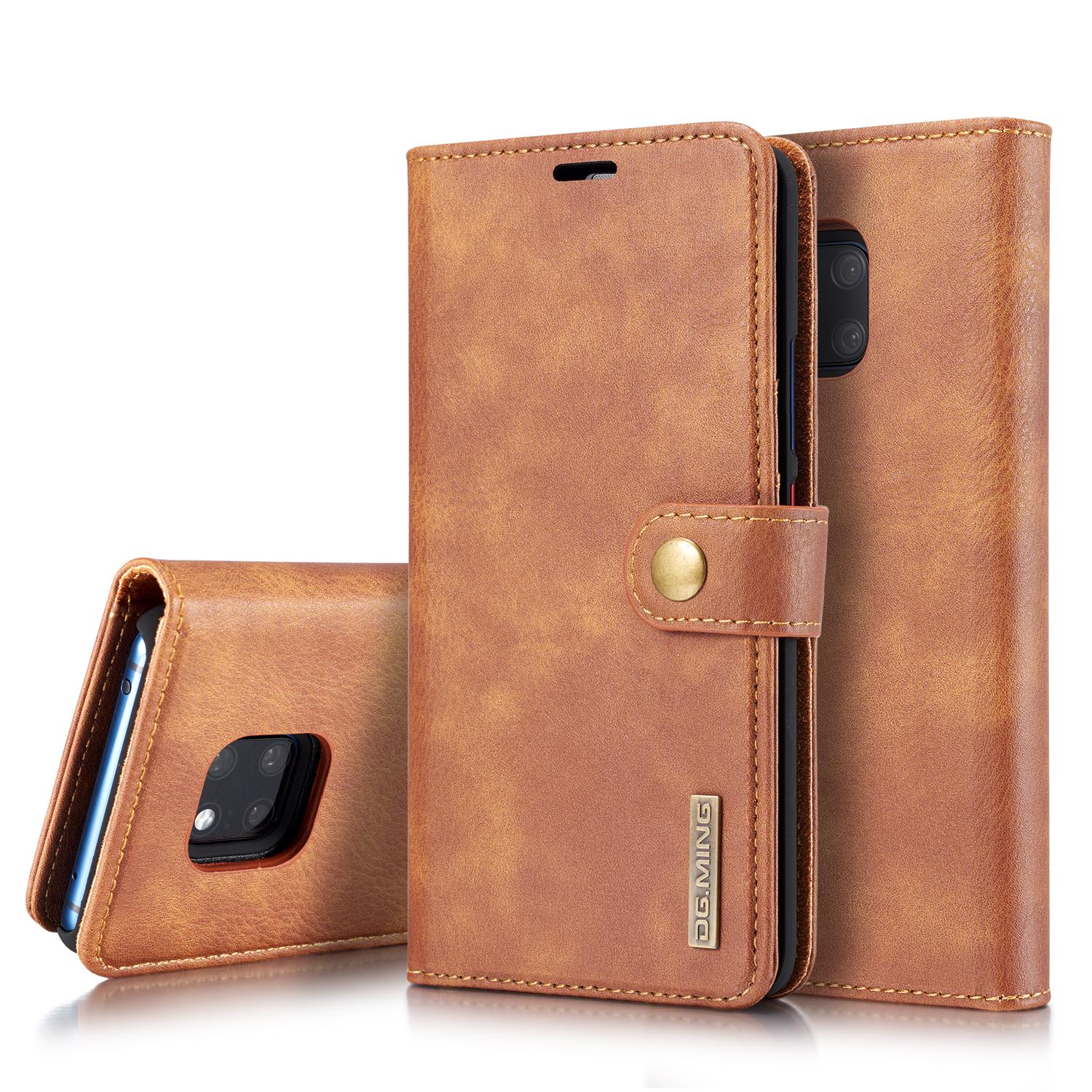 Huawei Mate 20 Pro Pungetui med aftageligt cover, Cognac