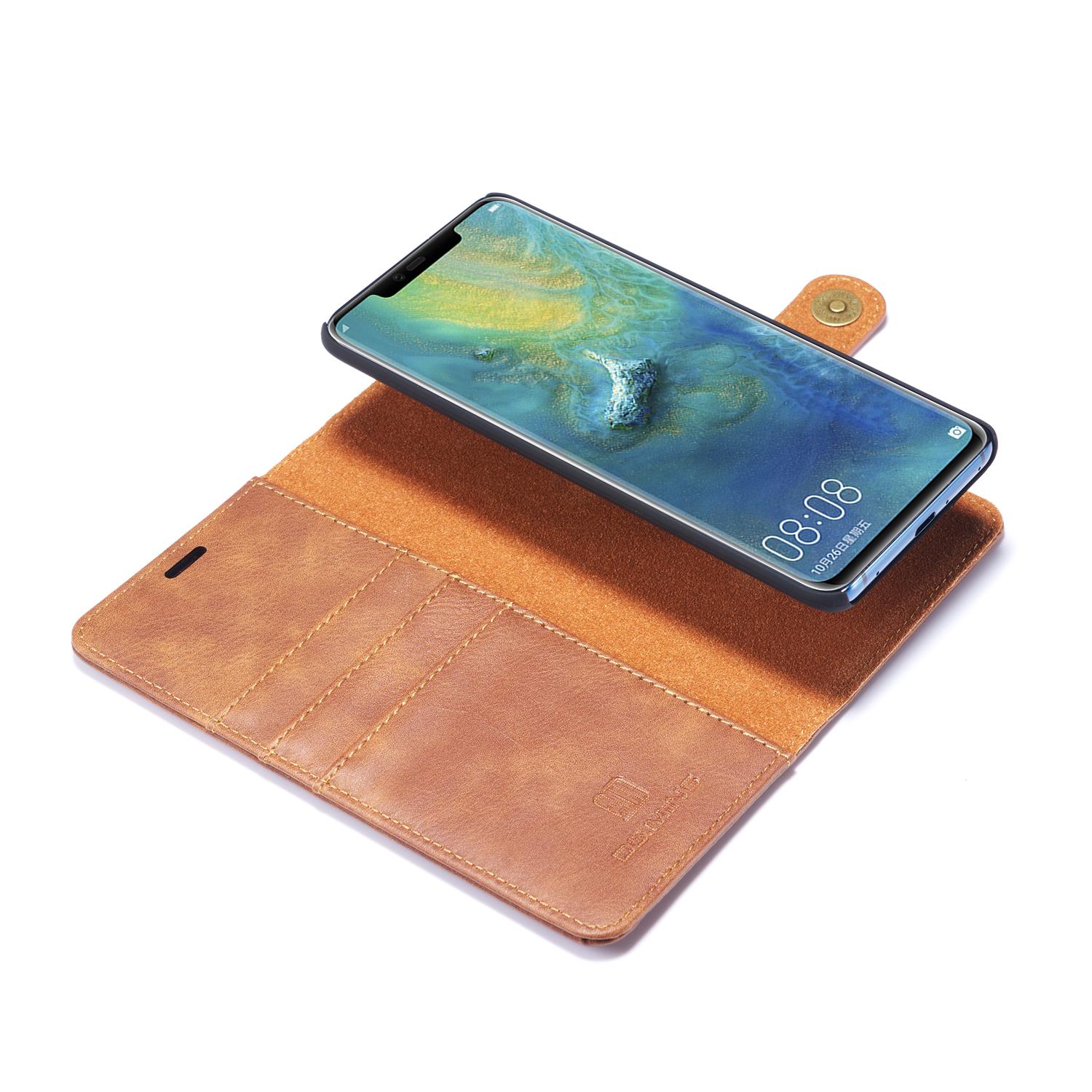 Huawei Mate 20 Pro Pungetui med aftageligt cover, Cognac