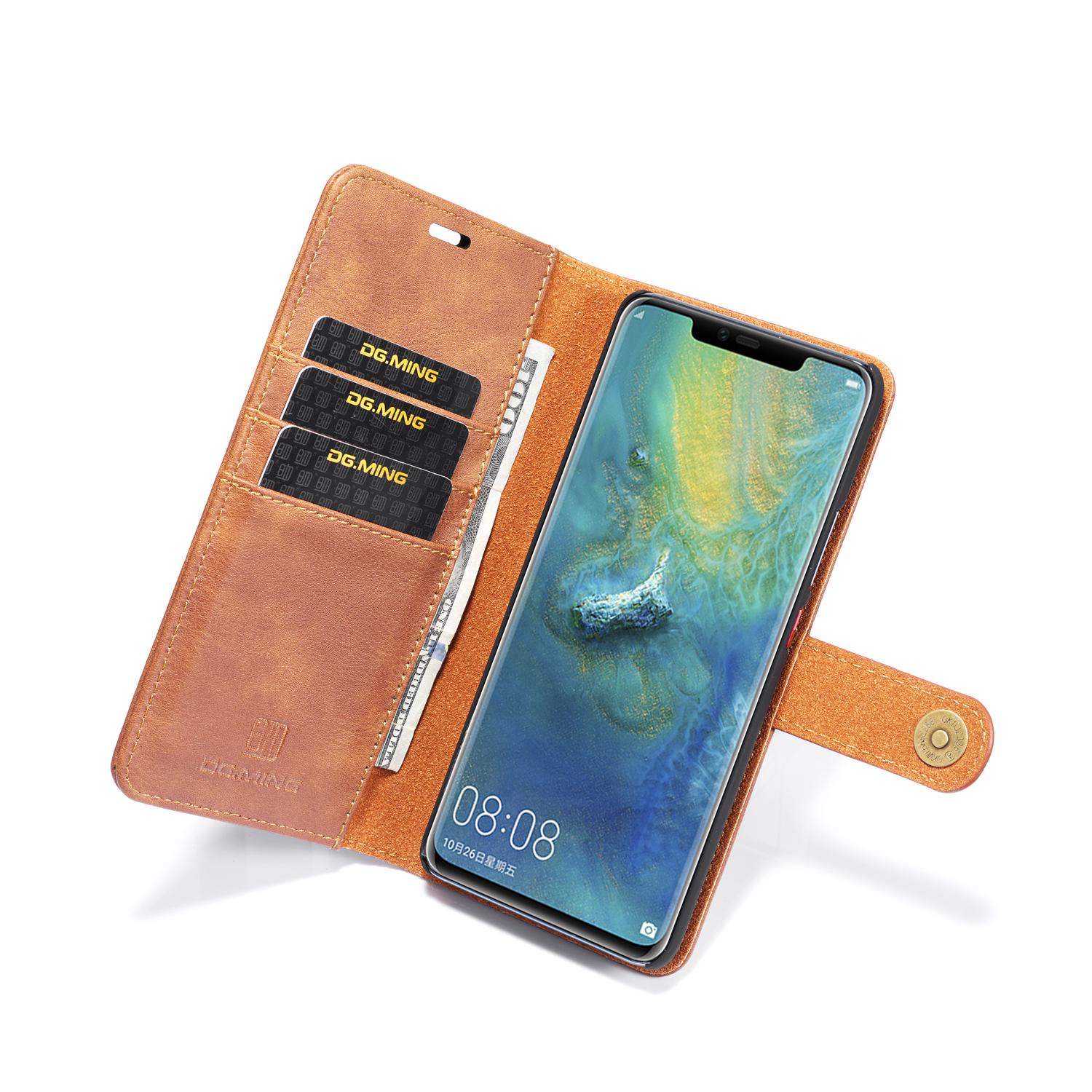 Huawei Mate 20 Pro Pungetui med aftageligt cover, Cognac