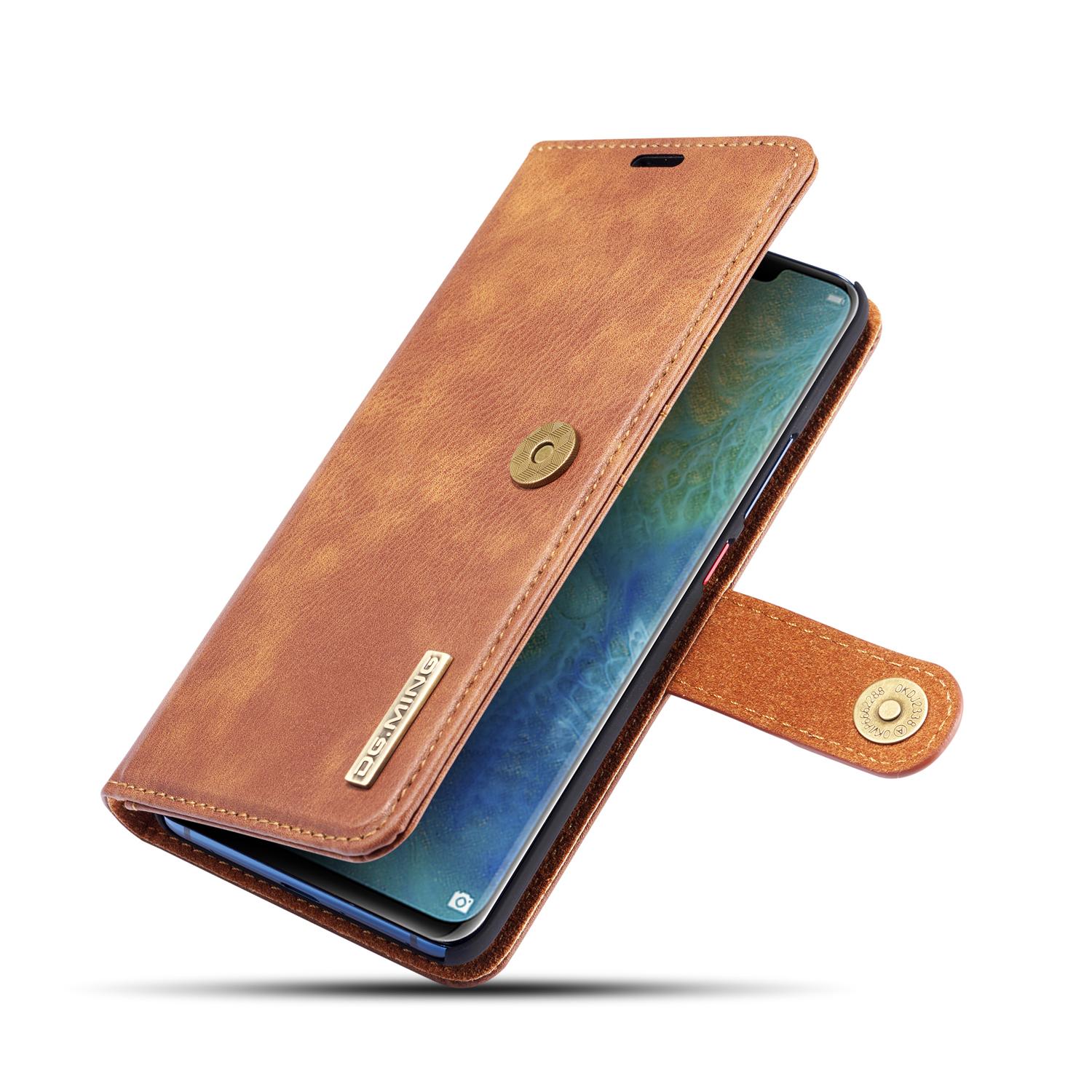 Huawei Mate 20 Pro Pungetui med aftageligt cover, Cognac