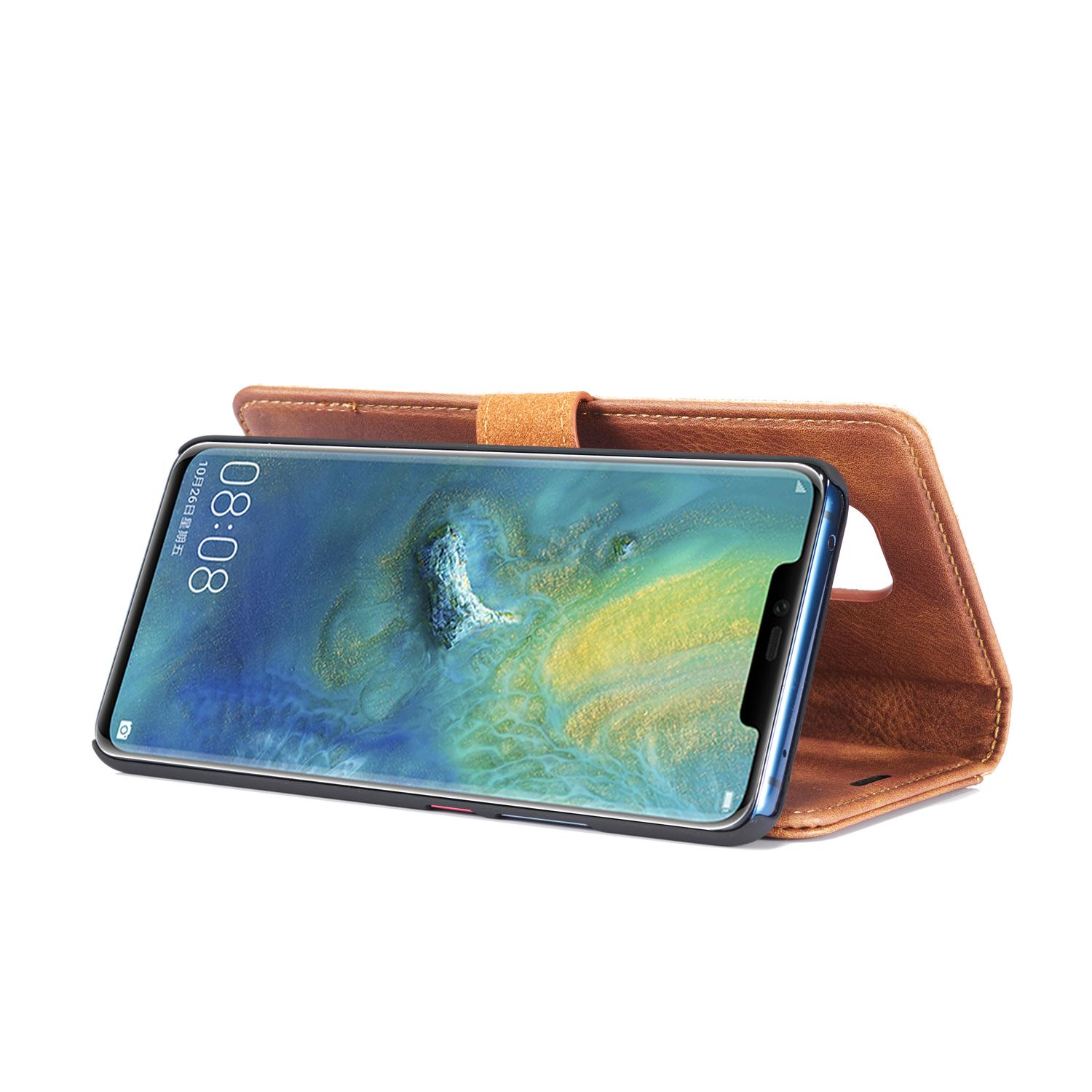Huawei Mate 20 Pro Pungetui med aftageligt cover, Cognac
