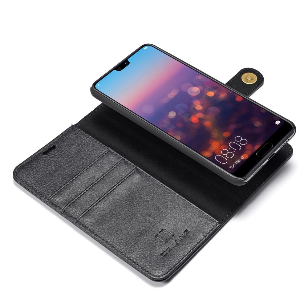 Huawei P20 Pro Pungetui med aftageligt cover, Black