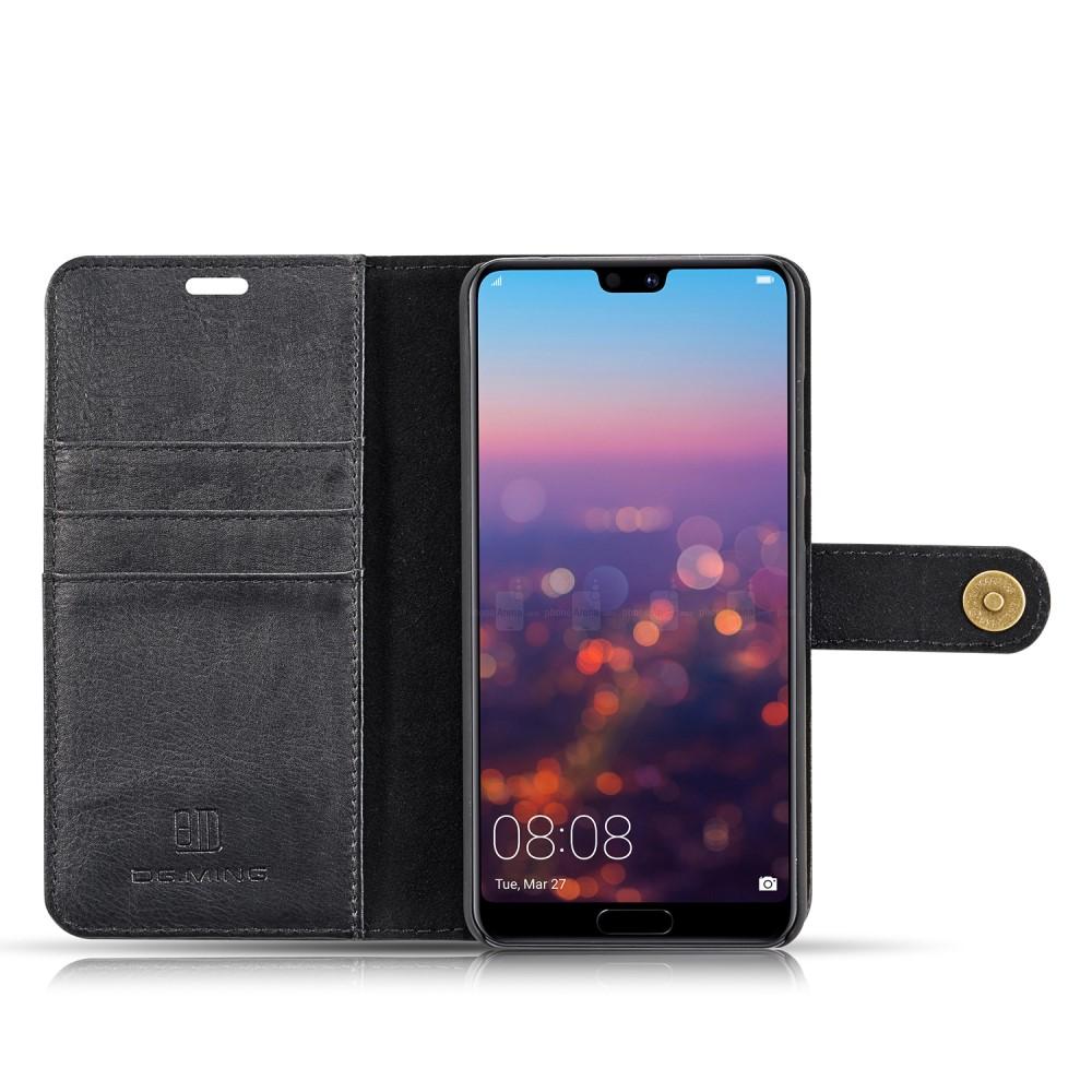 Huawei P20 Pro Pungetui med aftageligt cover, Black