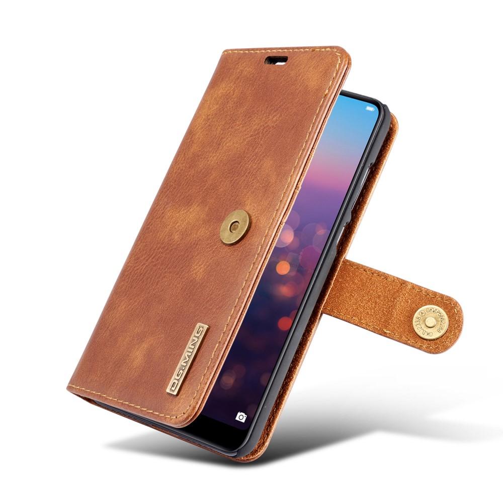 Huawei P20 Pro Pungetui med aftageligt cover, Cognac