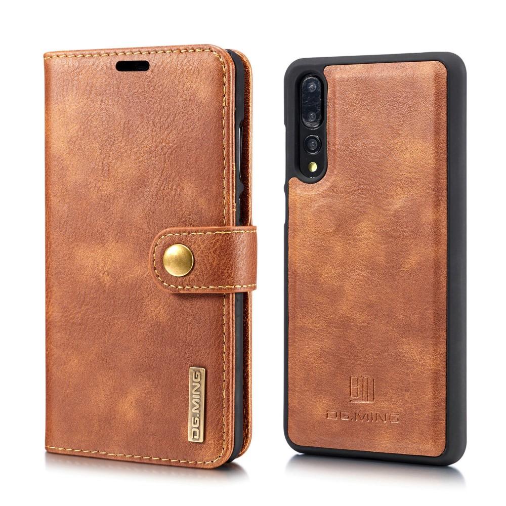 Huawei P20 Pro Pungetui med aftageligt cover, Cognac