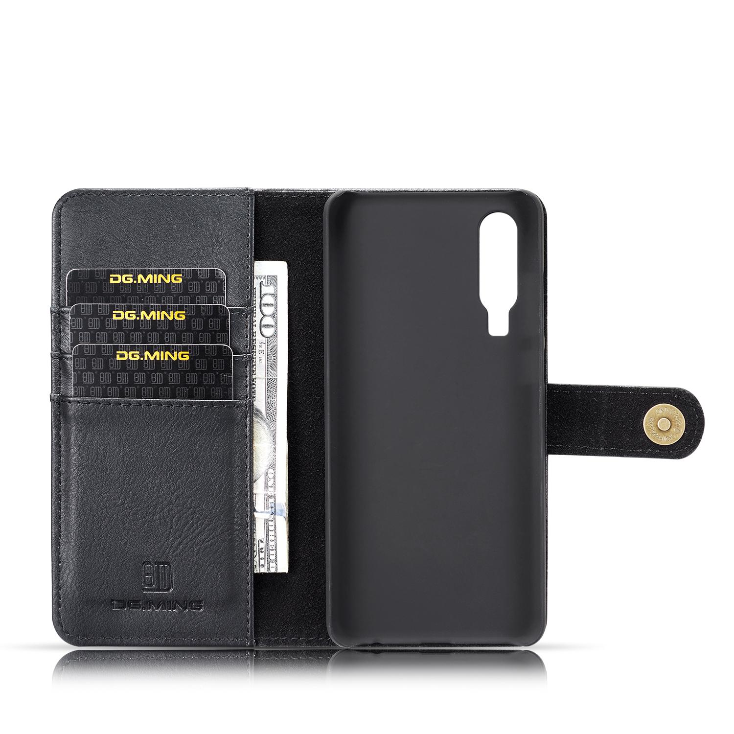 Huawei P30 Pungetui med aftageligt cover, Black