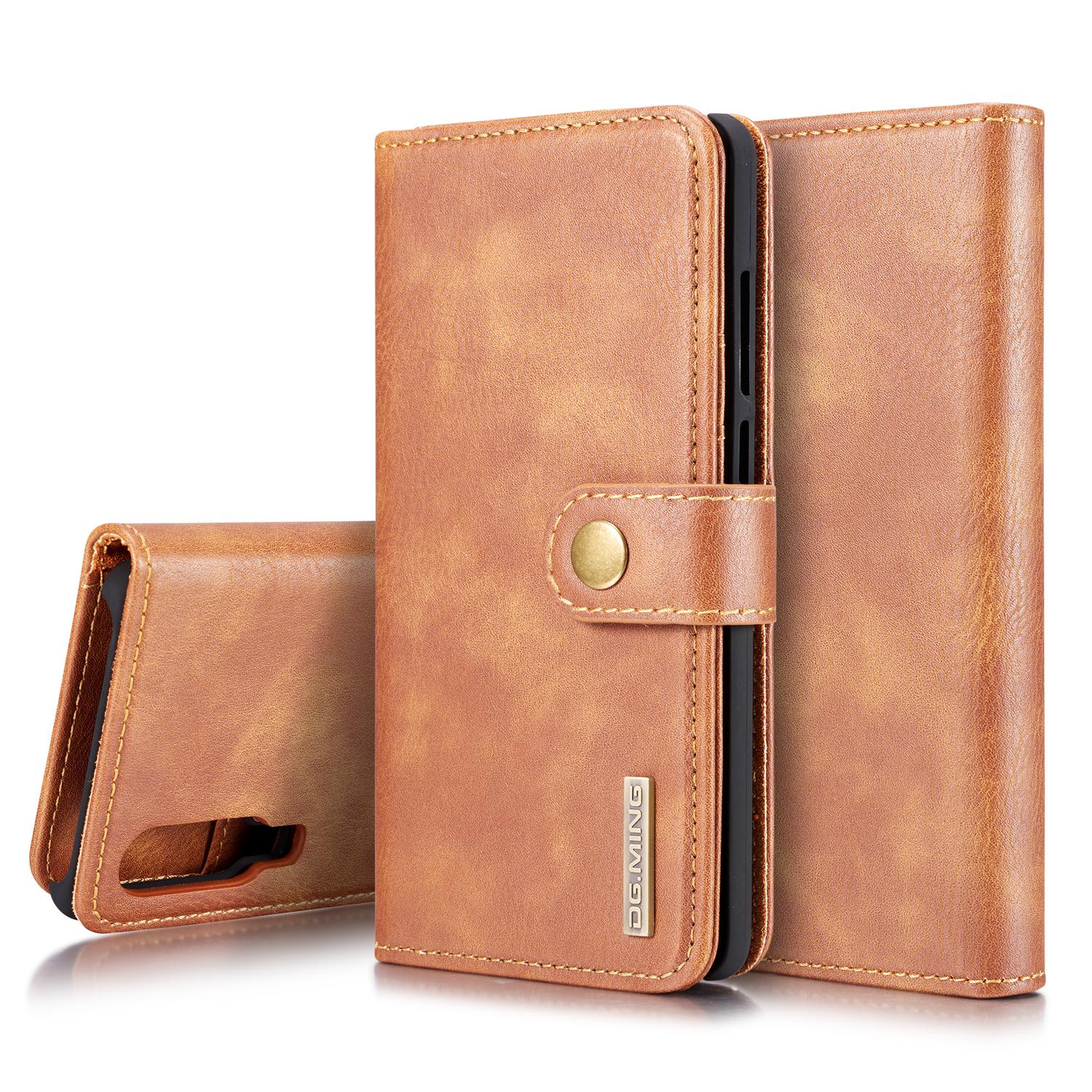 Huawei P30 Pungetui med aftageligt cover, Cognac