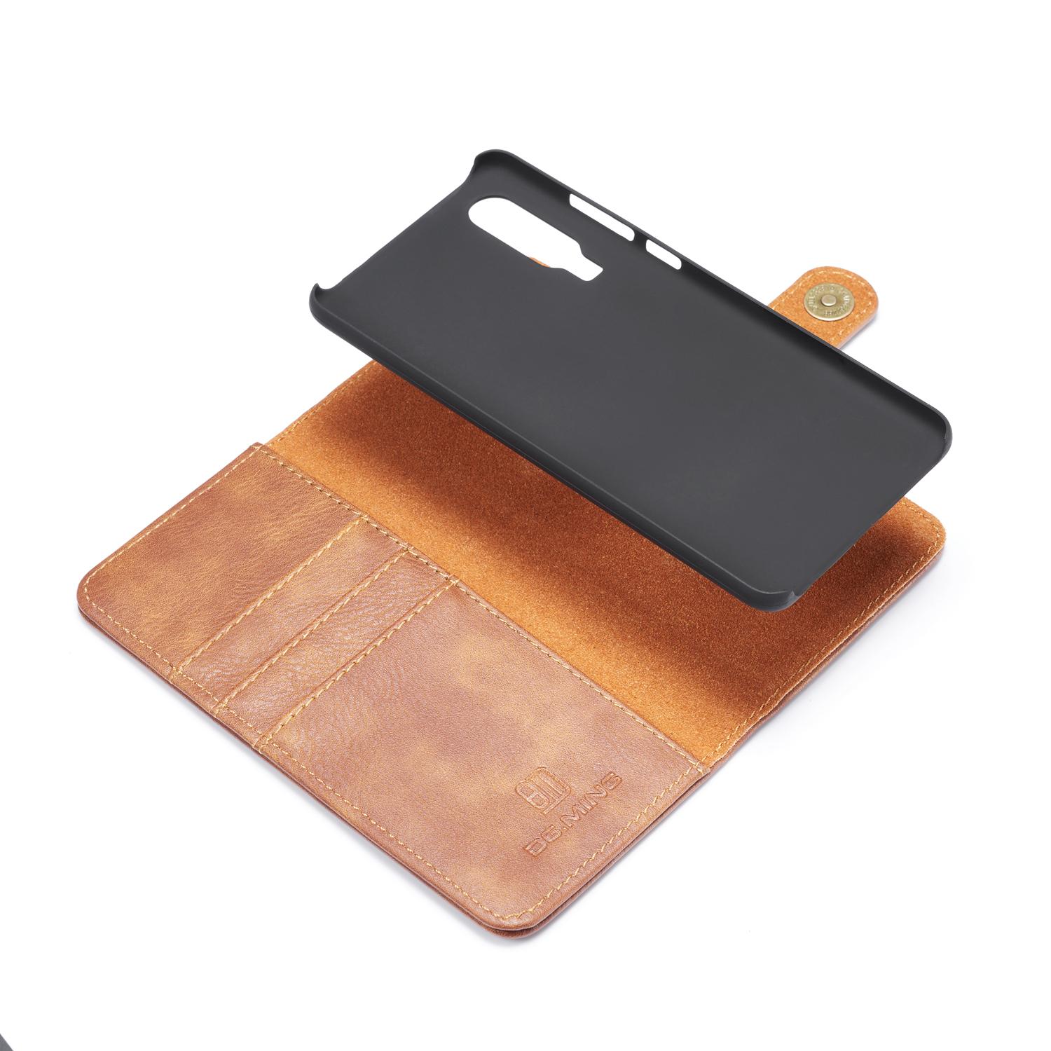 Huawei P30 Pungetui med aftageligt cover, Cognac