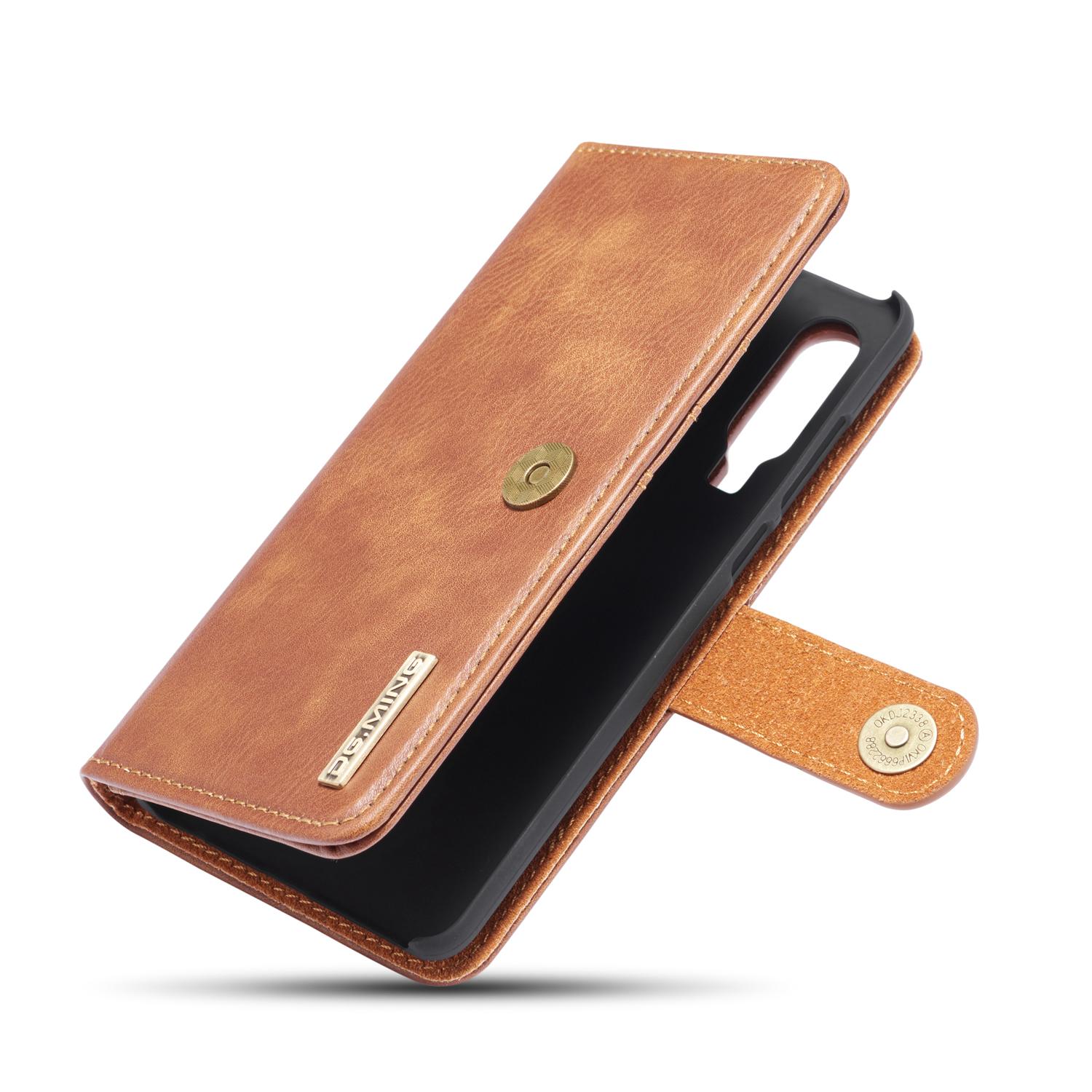 Huawei P30 Pungetui med aftageligt cover, Cognac