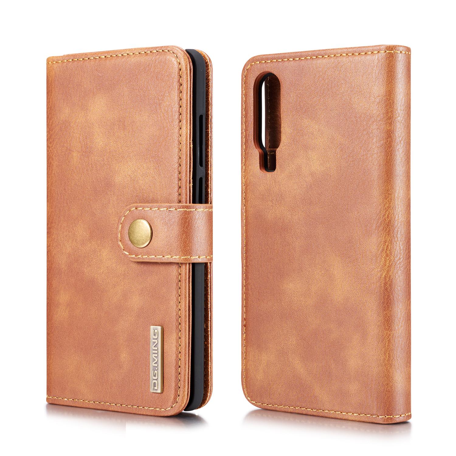 Huawei P30 Pungetui med aftageligt cover, Cognac