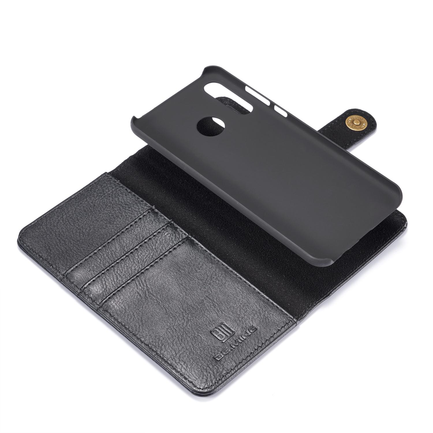 Huawei P30 Lite Pungetui med aftageligt cover, Black