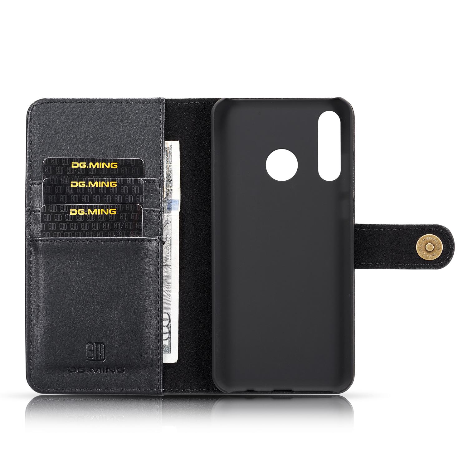 Huawei P30 Lite Pungetui med aftageligt cover, Black