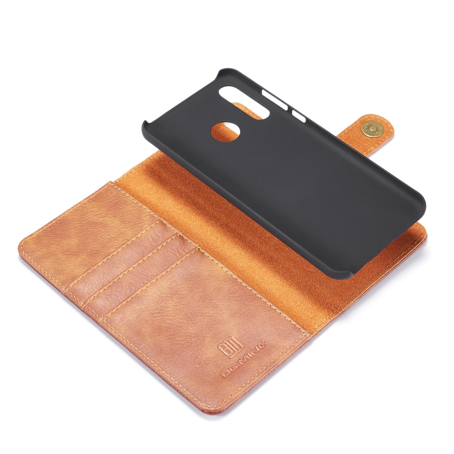 Huawei P30 Lite Pungetui med aftageligt cover, Cognac