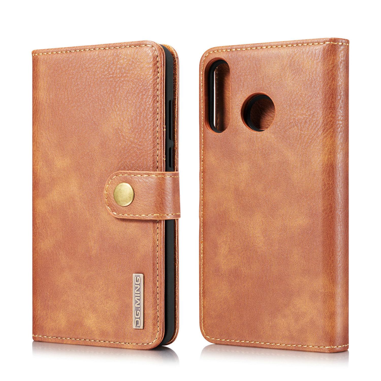 Huawei P30 Lite Pungetui med aftageligt cover, Cognac
