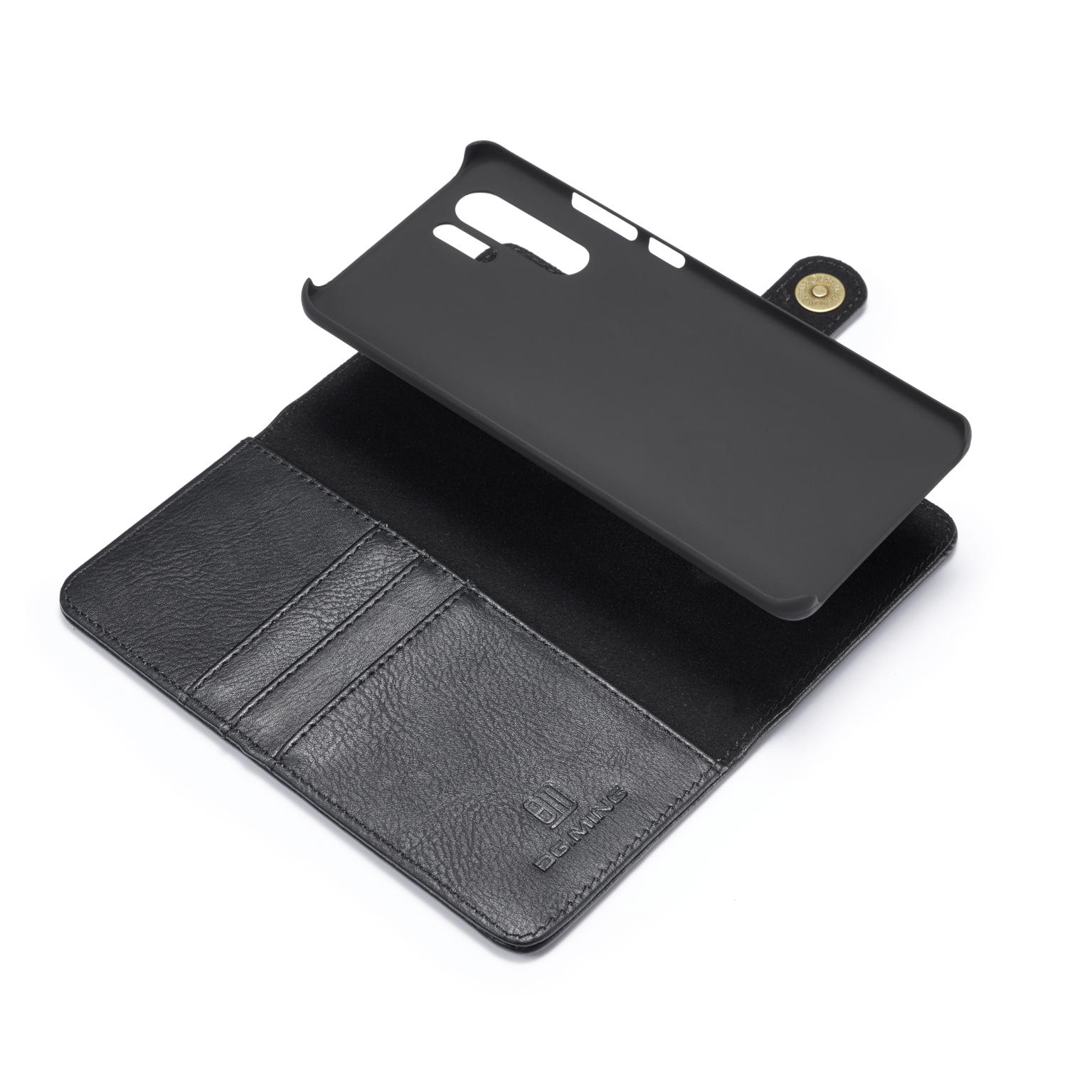 Huawei P30 Pro Pungetui med aftageligt cover, Black
