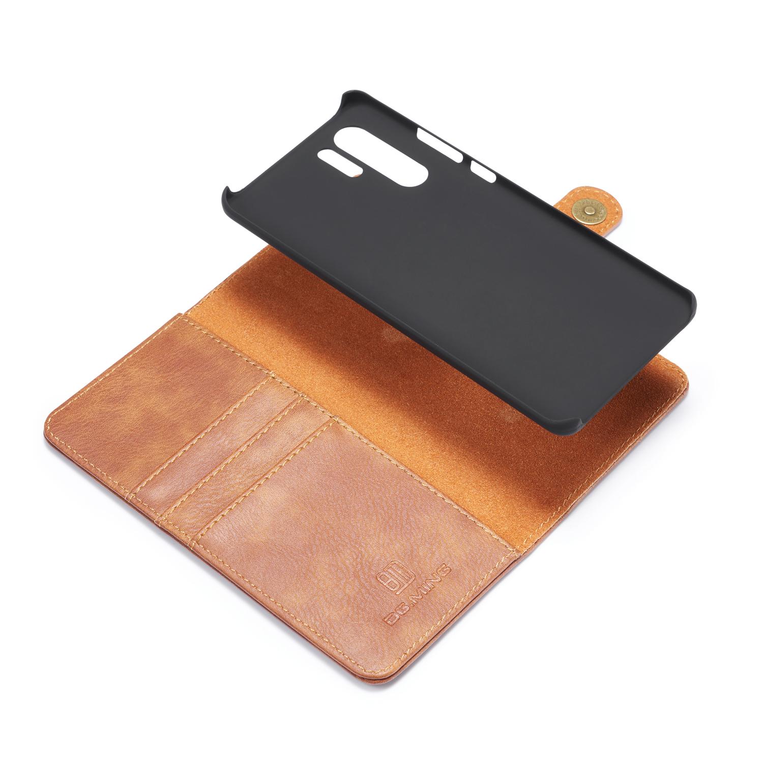 Huawei P30 Pro Pungetui med aftageligt cover, Cognac