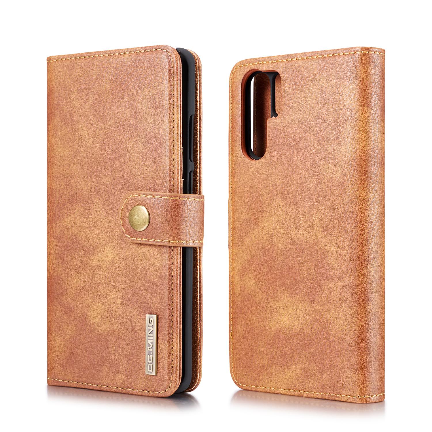 Huawei P30 Pro Pungetui med aftageligt cover, Cognac