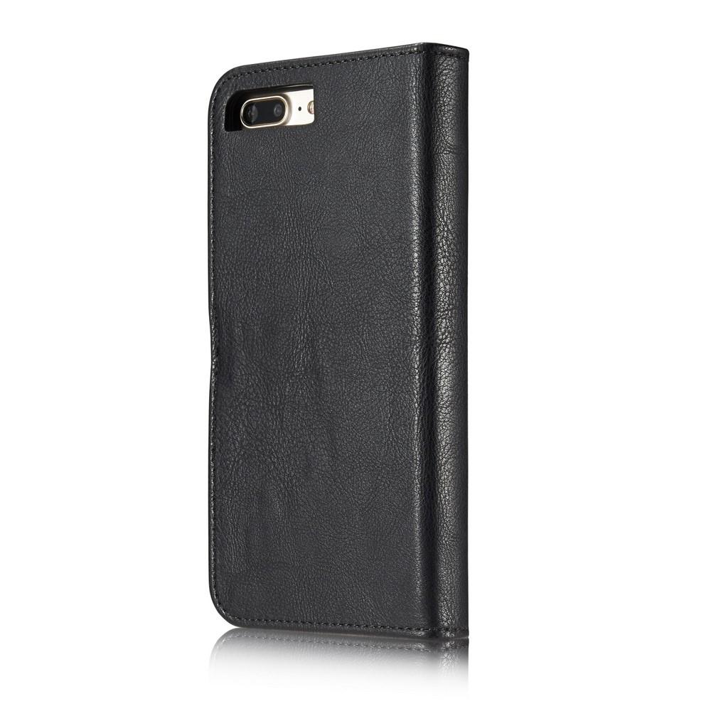 iPhone 7 Plus/iPhone 8 Plus Pungetui med aftageligt cover, Black