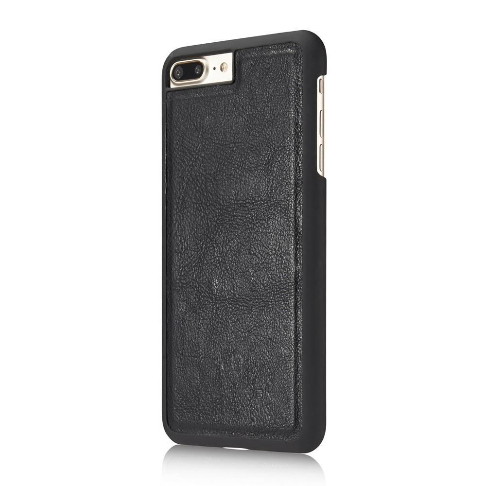 iPhone 7 Plus/iPhone 8 Plus Pungetui med aftageligt cover, Black