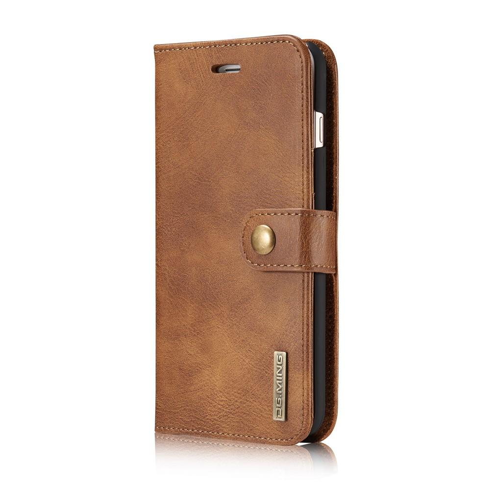 iPhone 7 Plus/iPhone 8 Plus Pungetui med aftageligt cover, Cognac