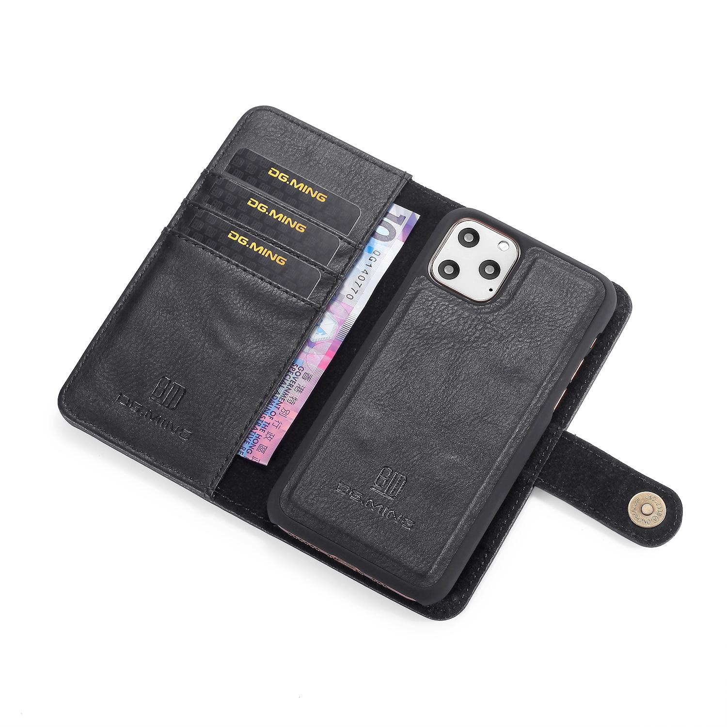 iPhone 11 Pro Max Pungetui med aftageligt cover, Black