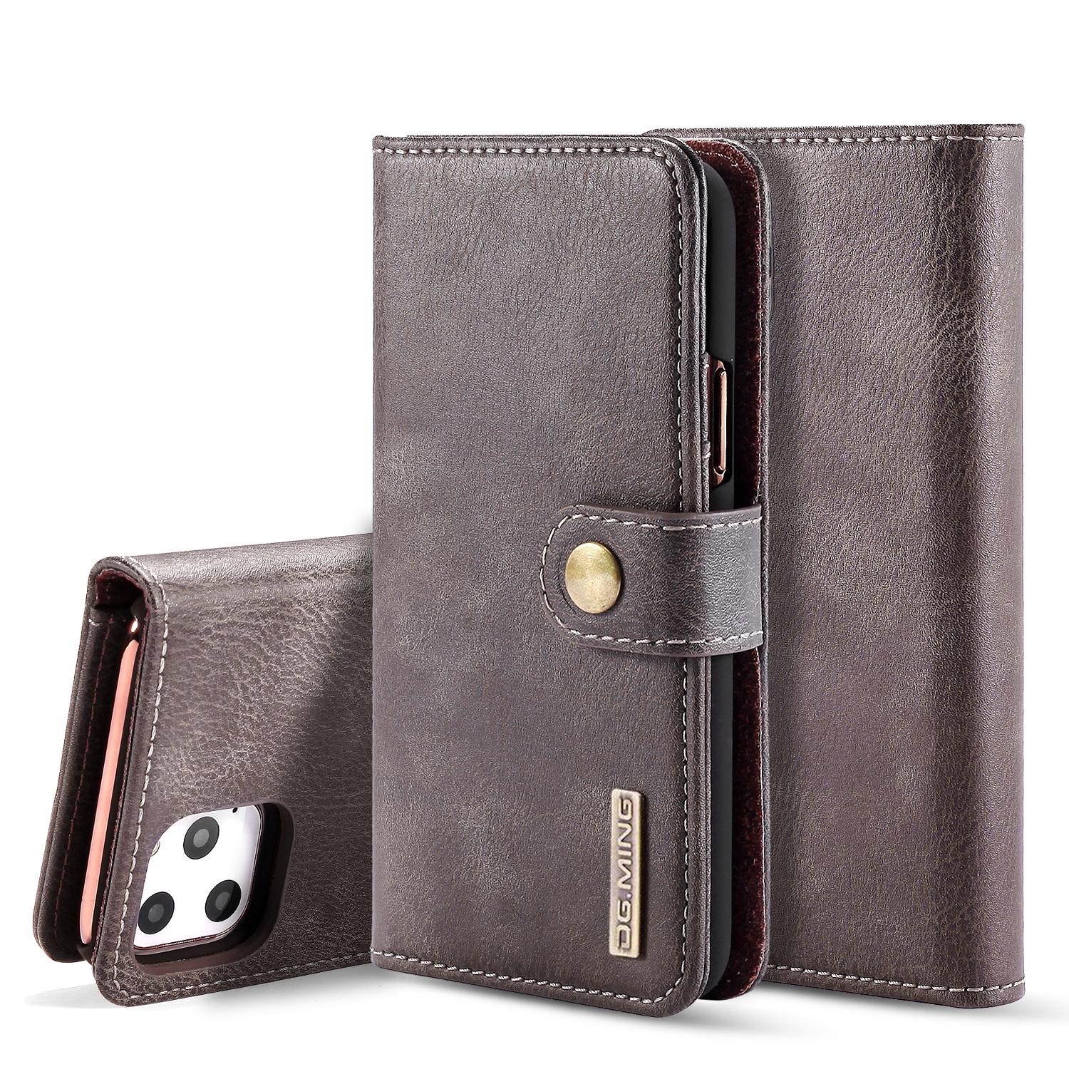 iPhone 11 Pro Max Pungetui med aftageligt cover, Brown