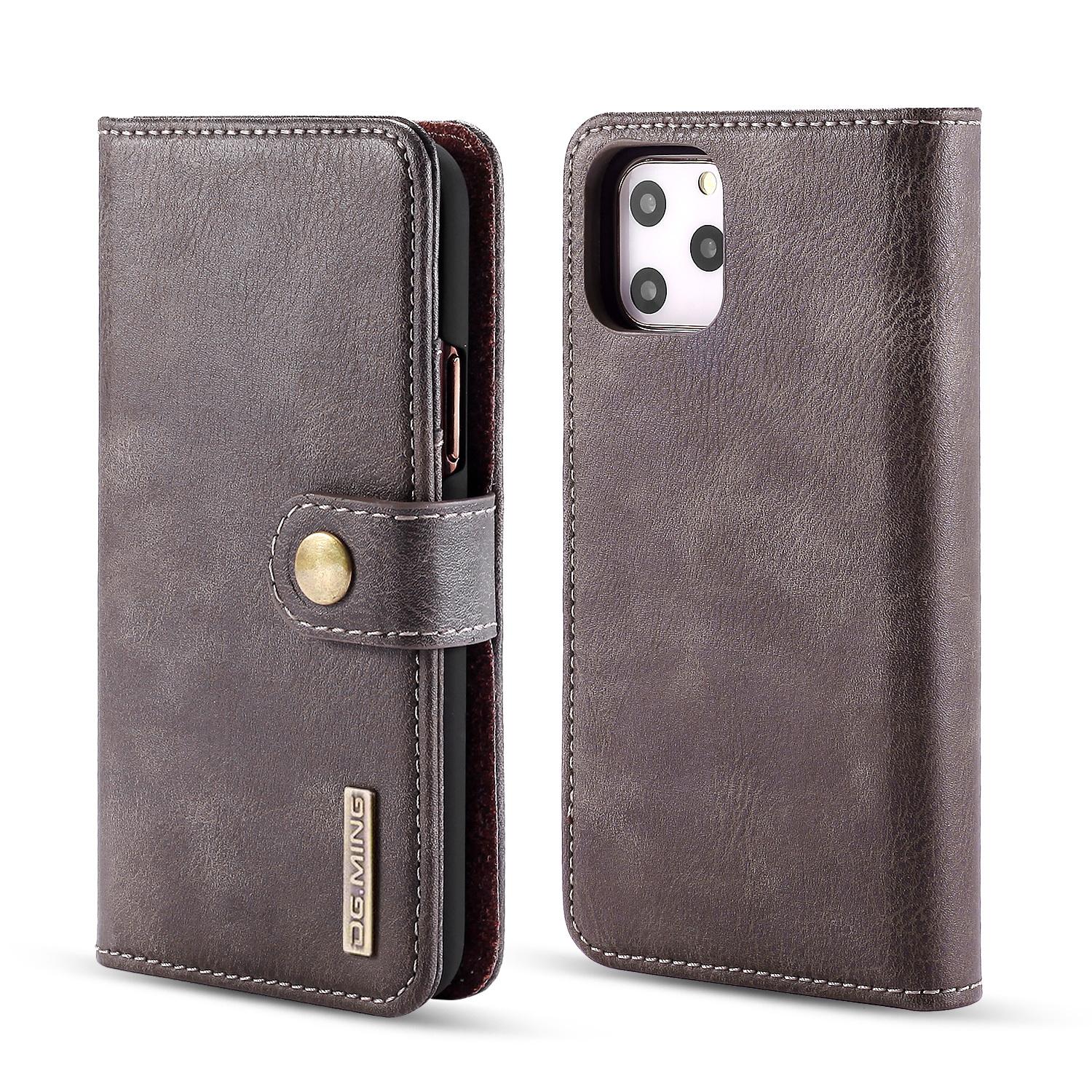 iPhone 11 Pro Max Pungetui med aftageligt cover, Brown