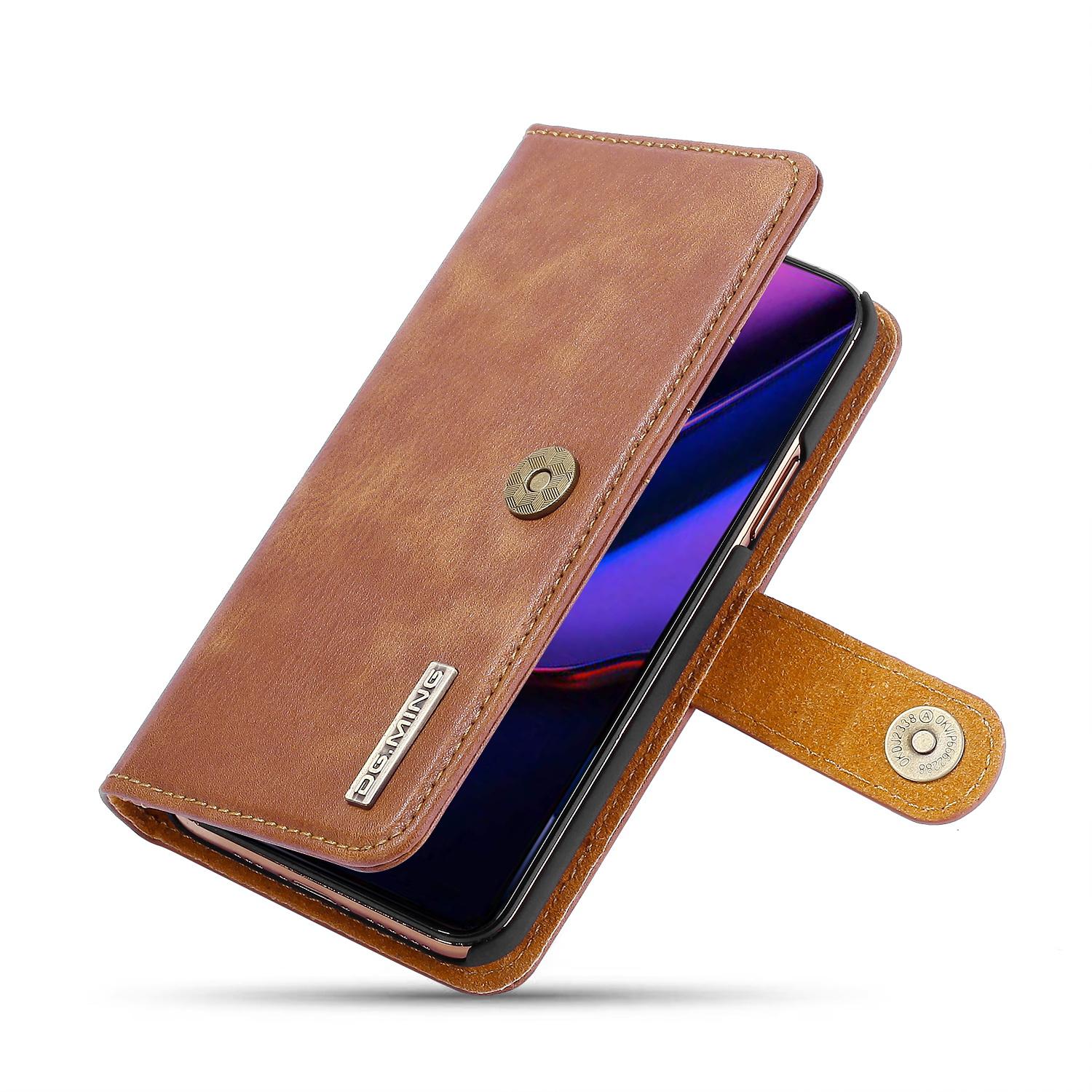 iPhone 11 Pro Max Pungetui med aftageligt cover, Cognac