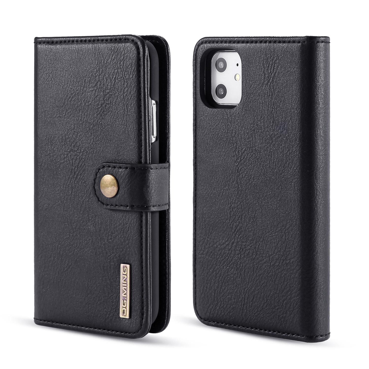 iPhone 11 Pungetui med aftageligt cover, Black