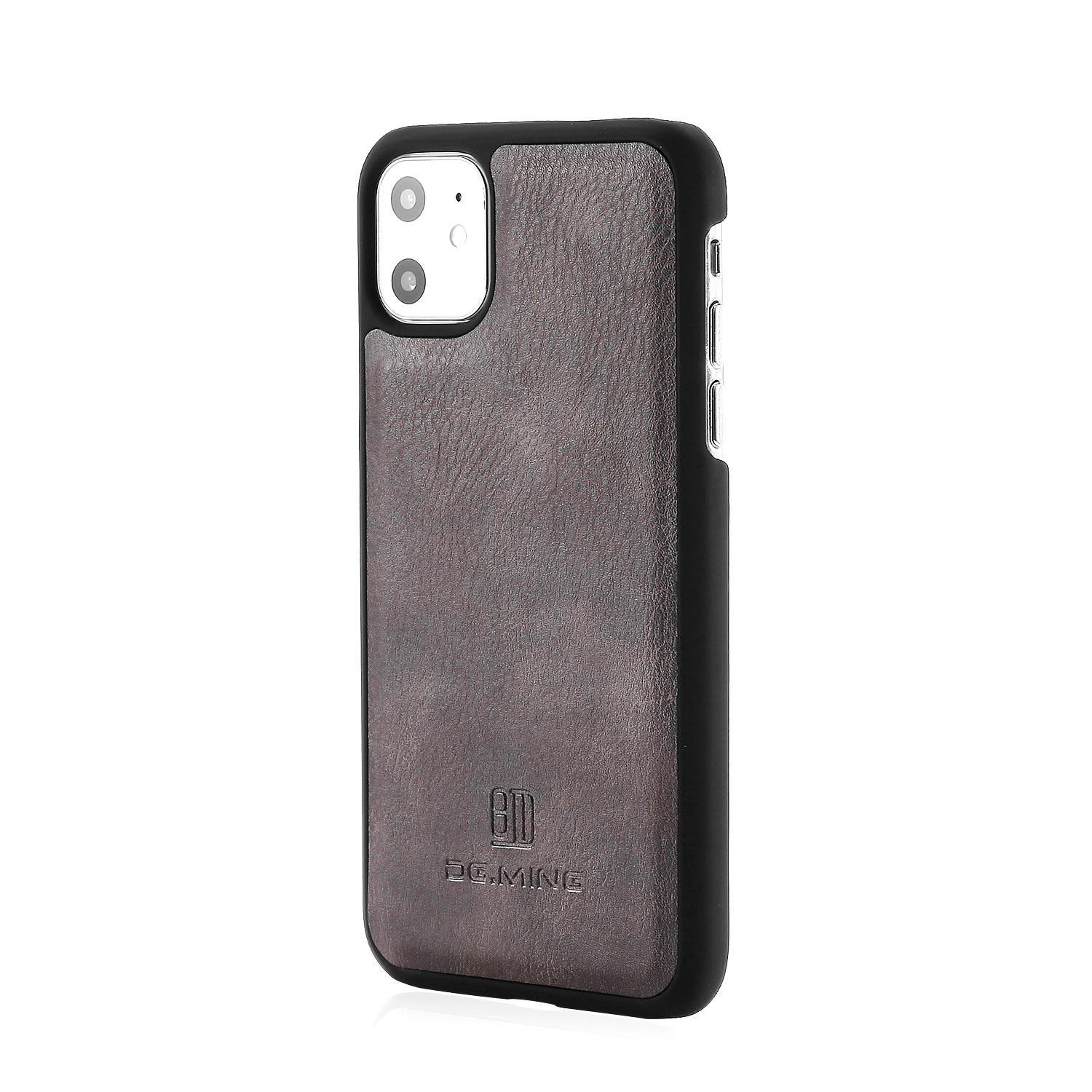 iPhone 11 Pungetui med aftageligt cover, Brown