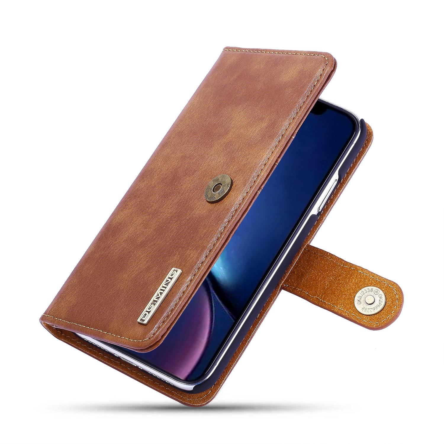 iPhone 11 Pungetui med aftageligt cover, Cognac