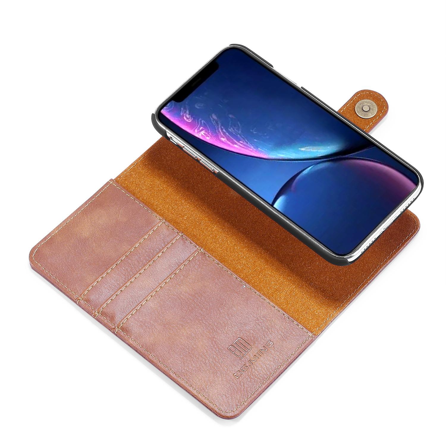 iPhone 11 Pungetui med aftageligt cover, Cognac